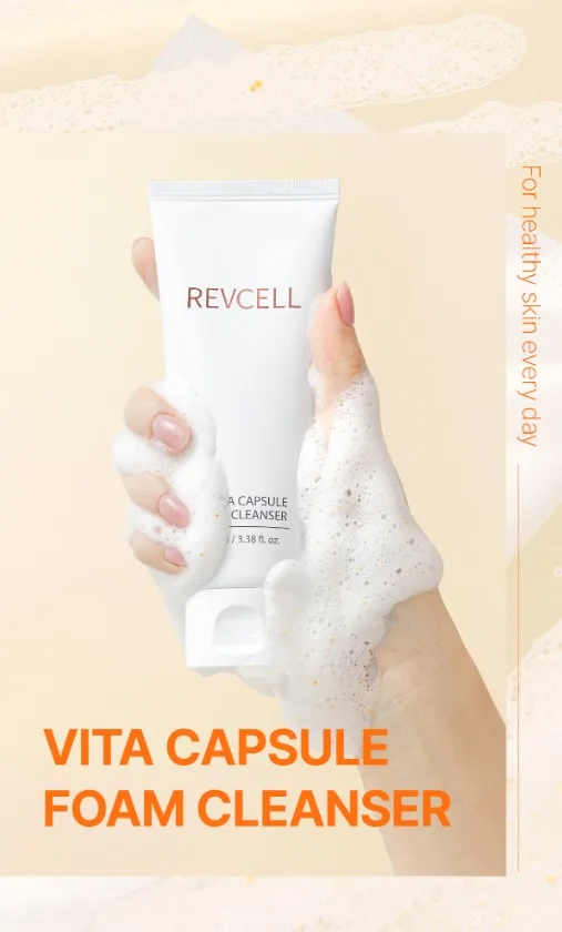 리브이셀 비타 캡슐 저자극 폼 클렌저 (100ml)