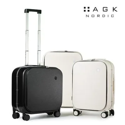 [AGK] 노르딕 월드투어리스트 캐리어 20인치(크림화이트/블랙)