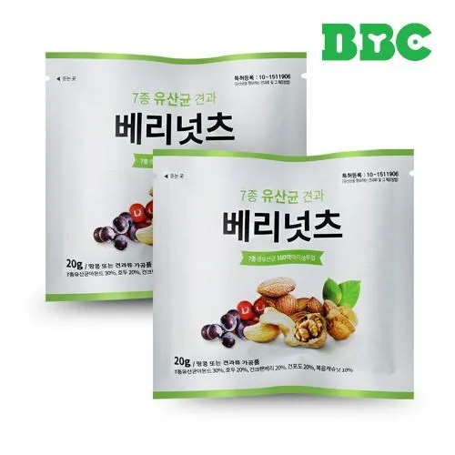 [비비씨] 7종 유산균 견과 베리넛츠 100입(무지박스)