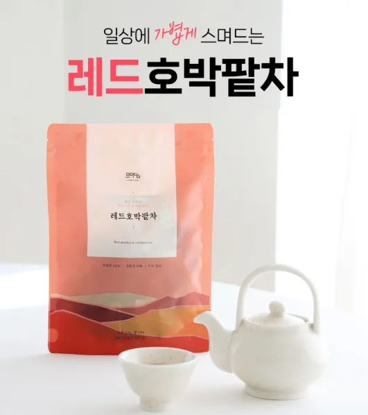 [묘미담] 국산 레드 호박팥차 티백 20개입 (호박,팥,비트)