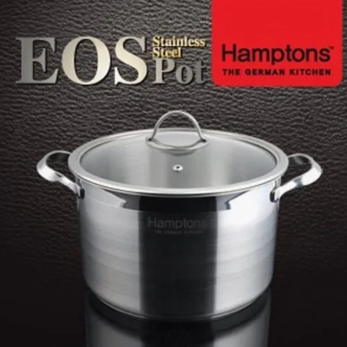 [햄튼] EOS 인덕션 3중 바닥 냄비 24CM(양수) (HEOS-24P)