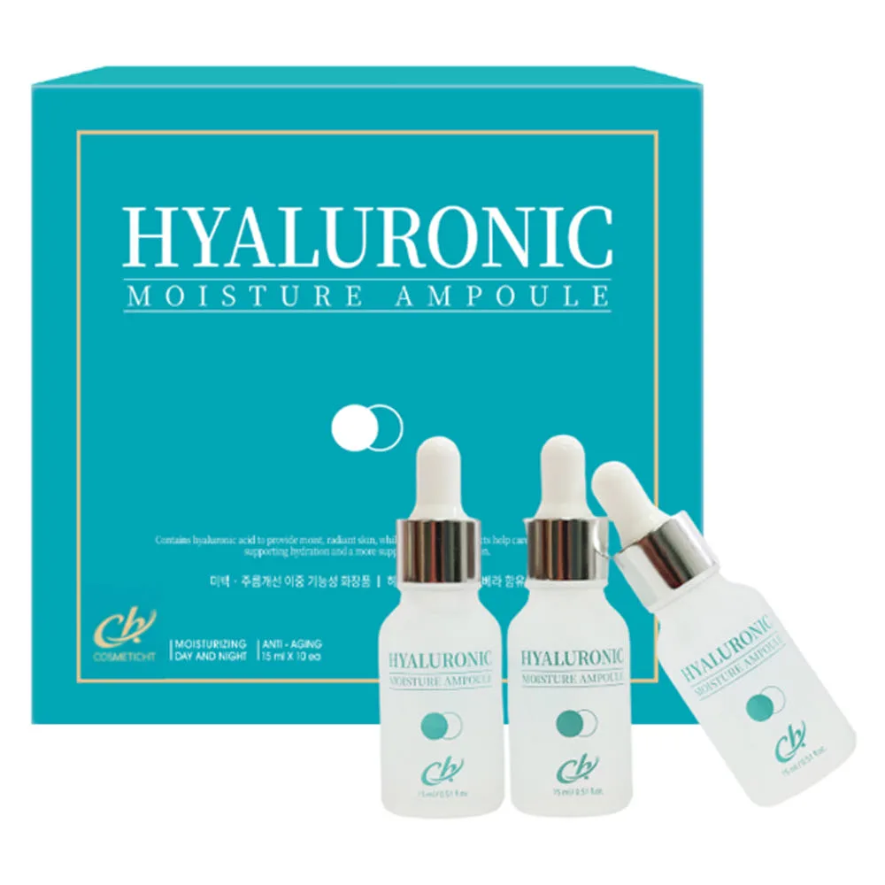 코스메틱히트 히알루로닉 모이스쳐 앰플 15ml x 10개 (낱개발주용)