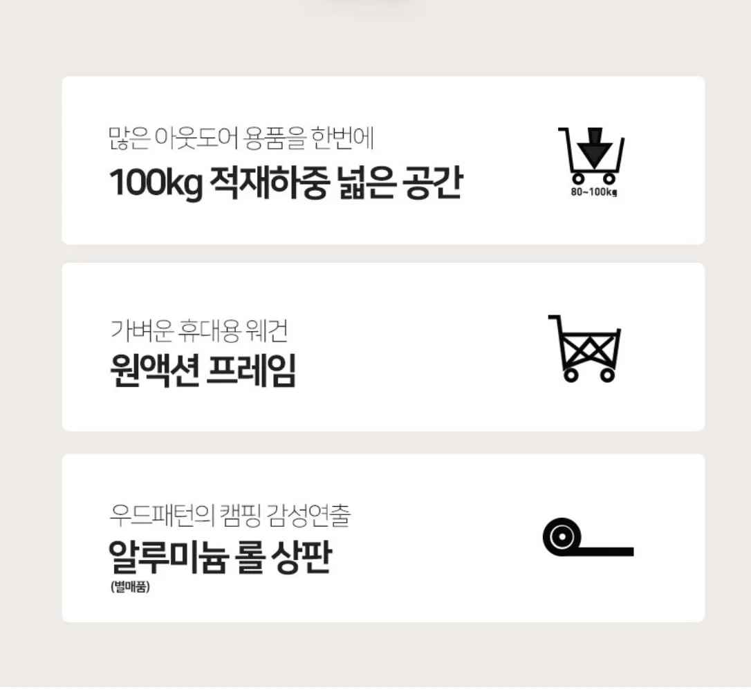 상품코드 : BE016 [코베아] 멀티 캠핑 웨건 (KECQ9DT-05)