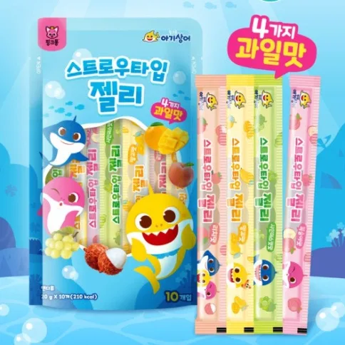 핑크퐁 스트로우젤리 (20g x 10개입)