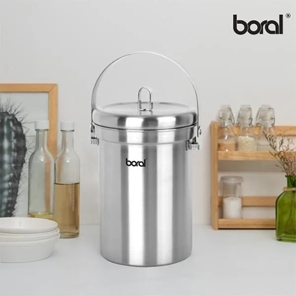 [보랄] 스테인레스 음식물 쓰레기통 (BR-300L)