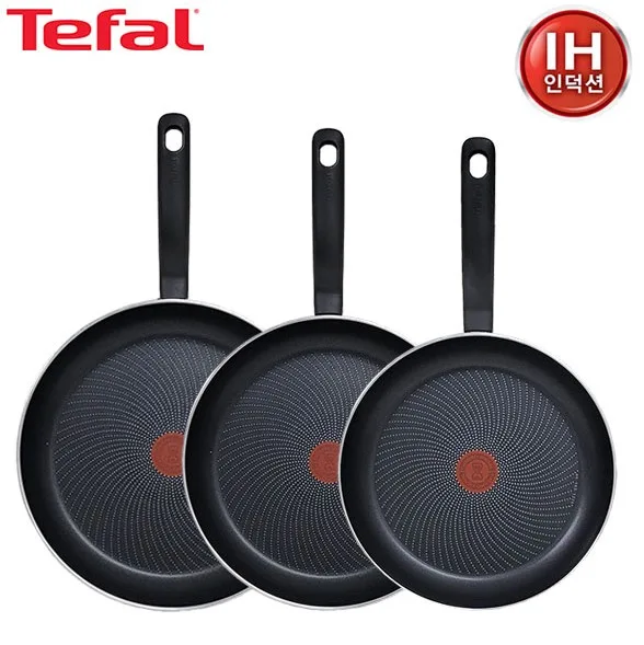 [테팔] 퍼펙트 쿠킹 다크 인덕션 프라이팬 28cm+30cm+32cm