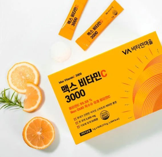 [비타민마을] 맥스 비타민C 3000 분말 3개월분 90포, 1개