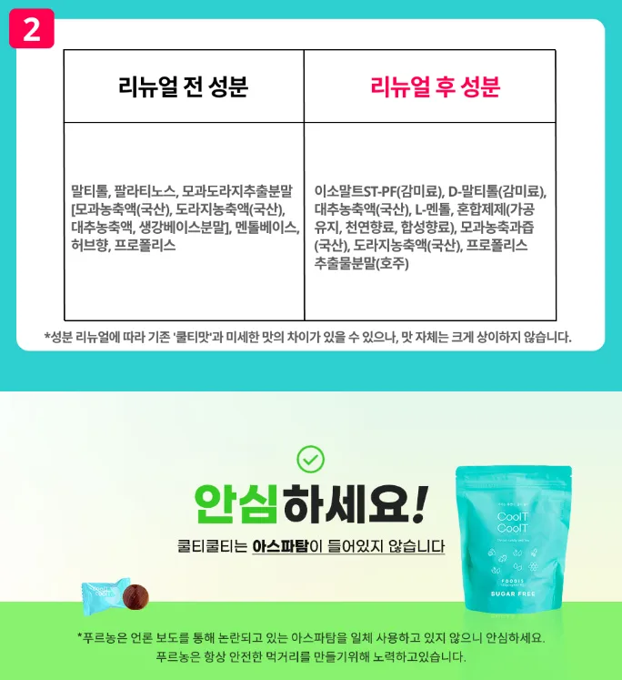 무설탕 목캔디 쿨티쿨티 대용량 120g