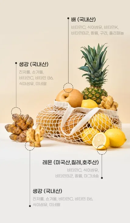 상품코드 : TK011 [청숨] 진저레몬샷 파이토 에너지 주스 360ml