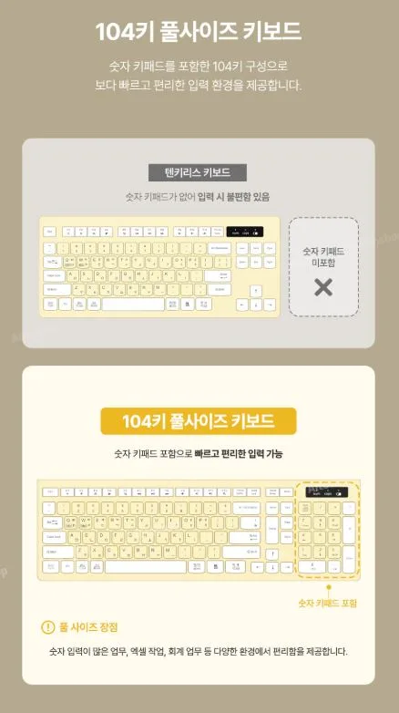엑스트라 gni-604 저소음 무선 키보드&마우스 세트