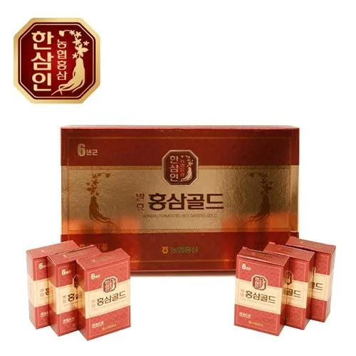 [농협 한삼인] 발효홍삼골드 20ml x 30포 + 쇼핑백