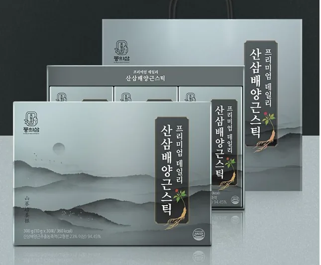 [동의삼] 프리미엄 데일리 산삼배양근스틱 (30포) + 쇼핑백포함