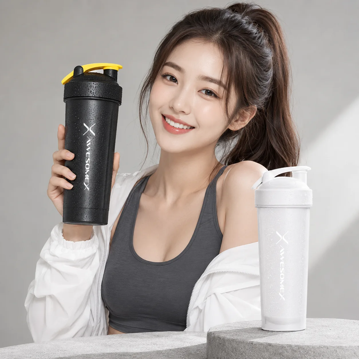 어썸엑스 대용량 쉐이크 헬스 스포츠 텀블러 800ml