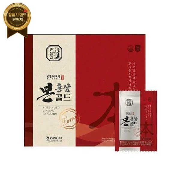 [농협홍삼 한삼인] 홍삼본골드 50ml × 30포 + 쇼핑백