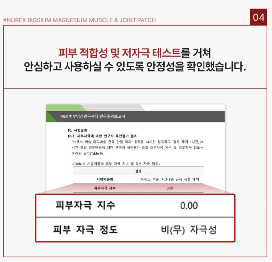 상품코드 : BSH009 빅슘 마그네슘 패치 62매