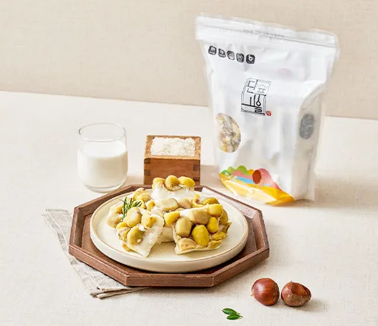 햇밤 가득 통밤우유설기 (5개입) 500g