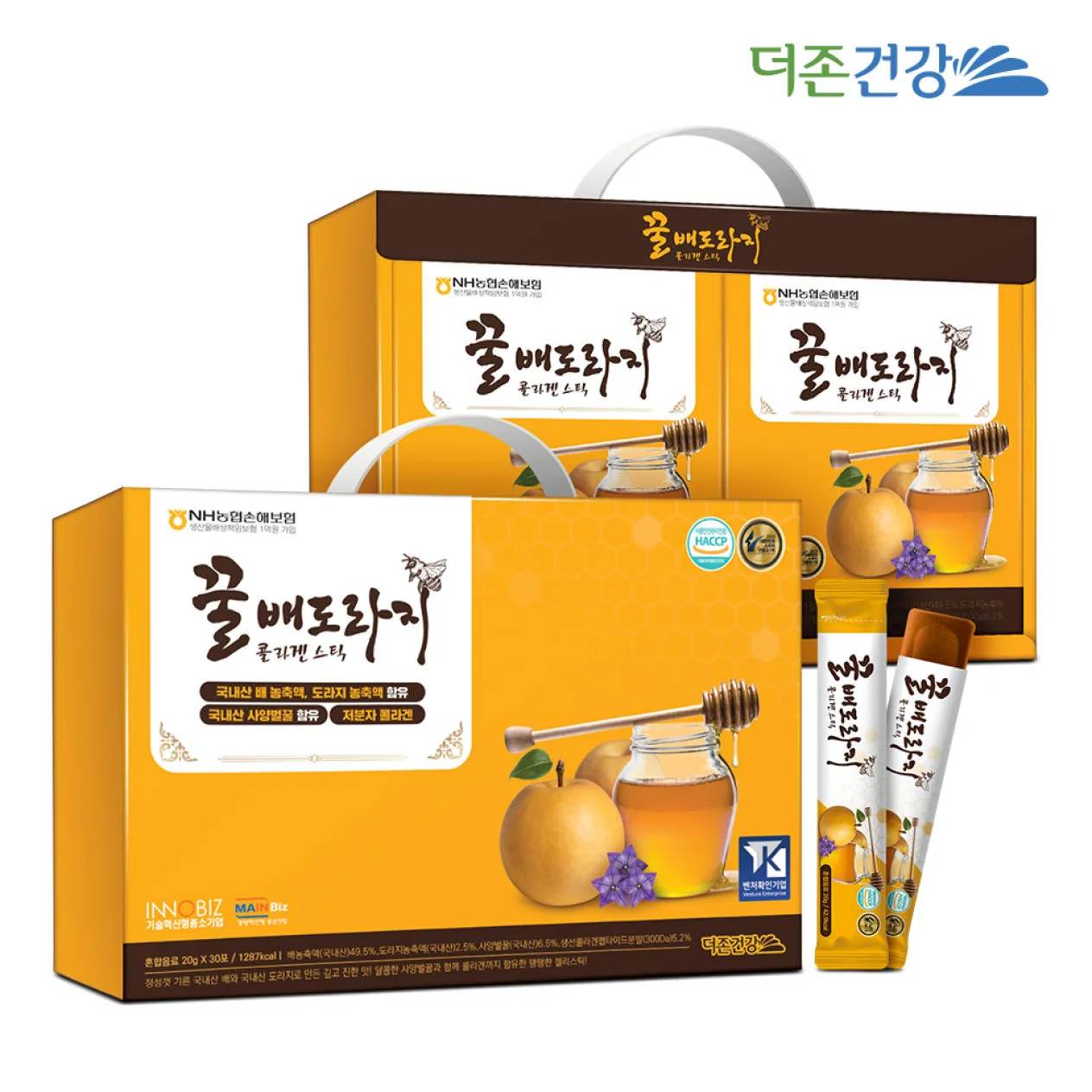 [더존건강] 꿀 배도라지 콜라겐 스틱 (낱개발주용)