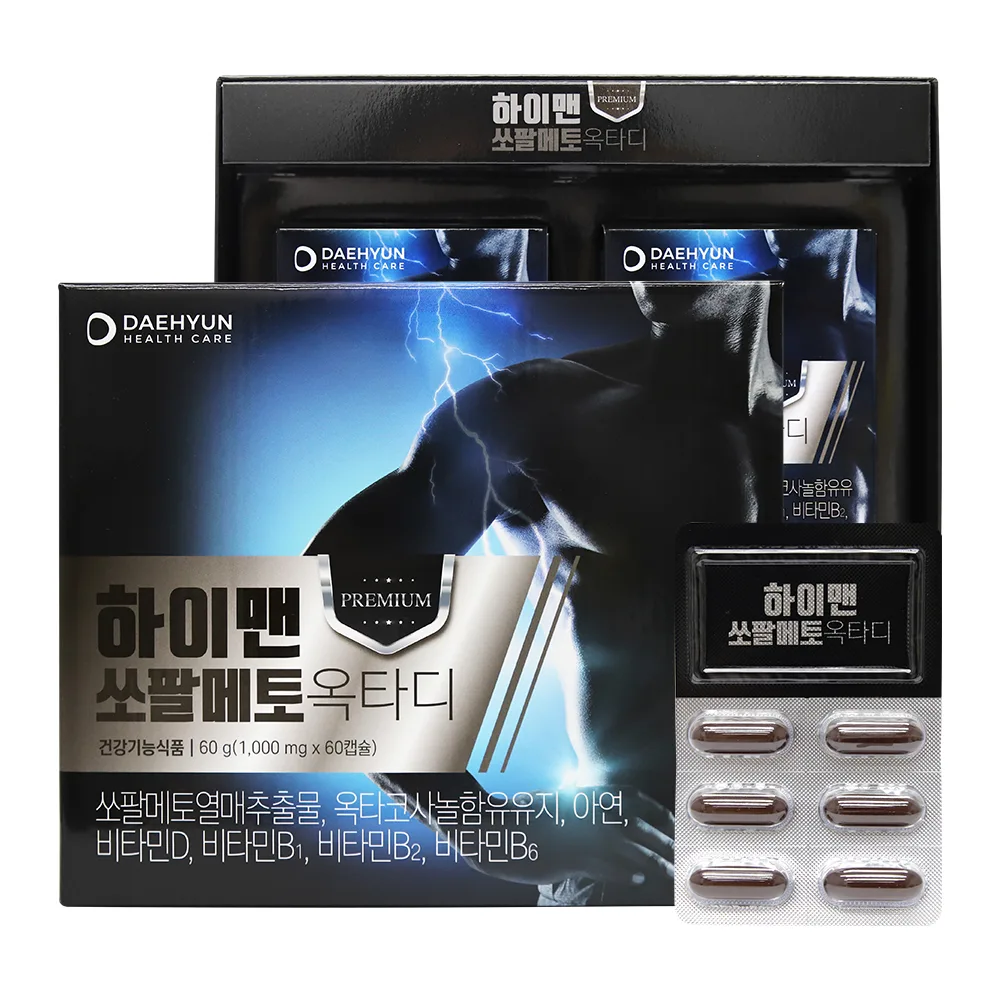 [대현헬스케어] 하이맨쏘팔메토옥타디 1000mg x 60캡슐