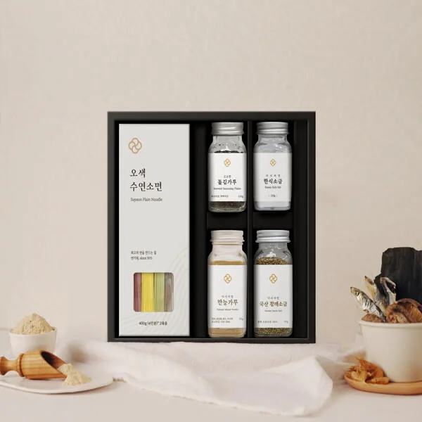 [다시자연] 장인의 오색수연면 5종세트 12호 + 쇼핑백 (신세계백화점 판매 상품)