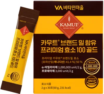 100만 역가수치 카무트 브랜드밀 프리미엄 효소 100 골드 2gx30포