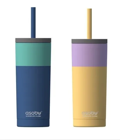 [아소부] 스텐 진공 보온보냉 텀블러 600ml 슈퍼브시피 파스텔