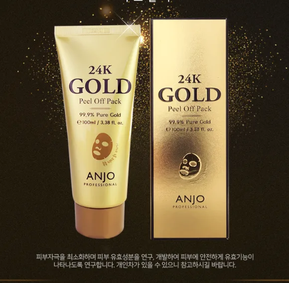 [앙쥬] 24K 골드 필 오프 팩 100ml