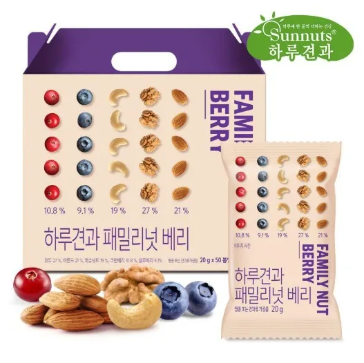 하루견과 패밀리넛베리 20g 50입 선물세트