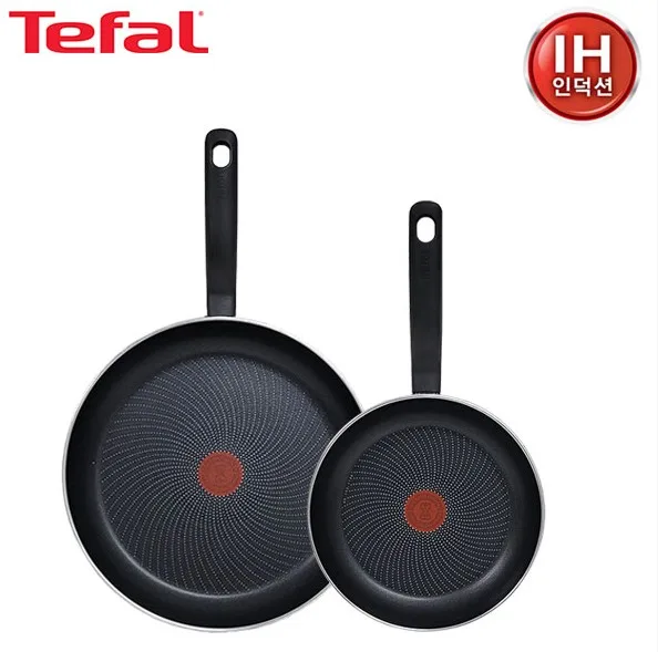 [테팔] 퍼펙트 쿠킹 다크 인덕션 프라이팬 24cm+32cm