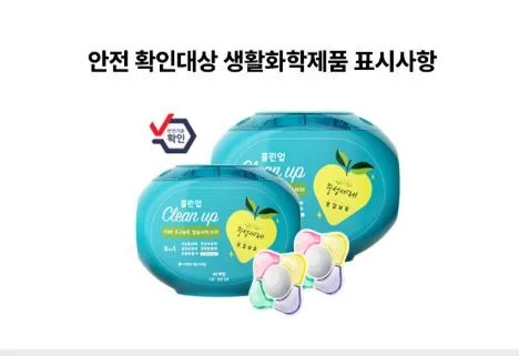 클린업 고농축 캡슐세탁세제 섬유유연제 겸용 아로마 플라워 5in 1
