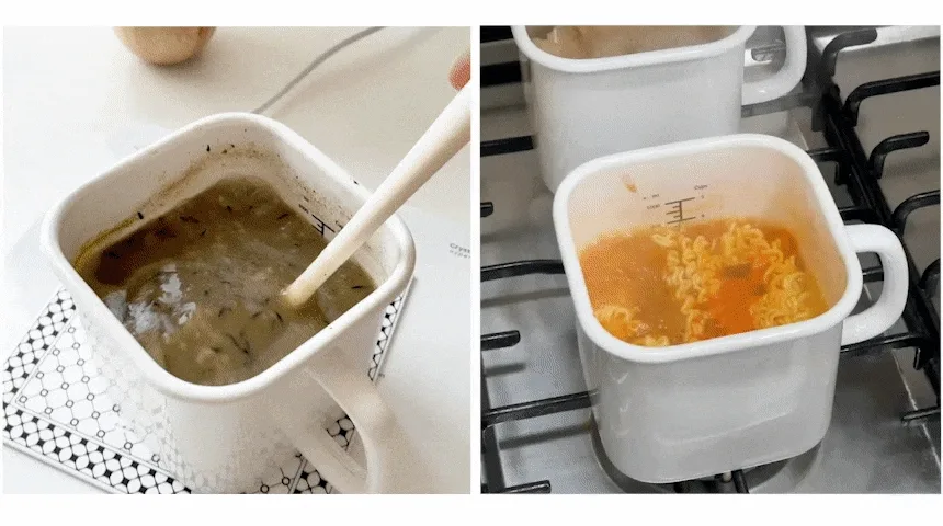 눈금계량 법랑냄비 2.2L