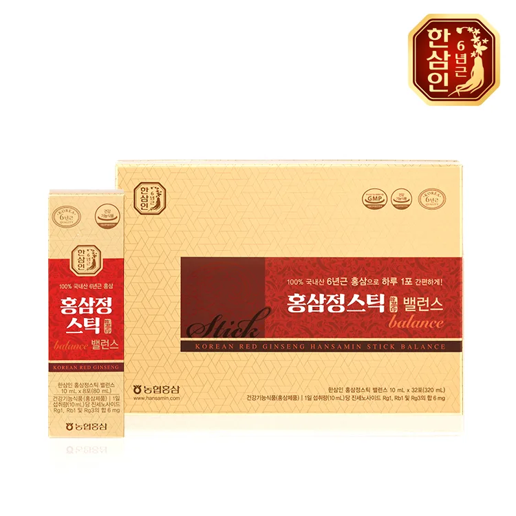 [농협홍삼 한삼인] 홍삼정스틱 밸런스 10mL x 30포