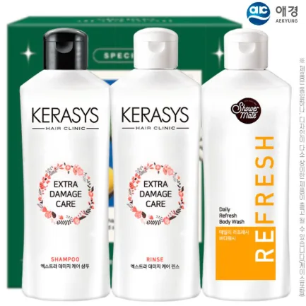 애경 케라시스샴푸180용기 린스180용기 샤워메이트(3종) (낱개발주용)