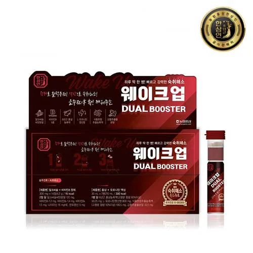 [농협홍삼 한삼인] 웨이크업 듀얼 부스터 (30ml + 300mg x 2정) x 7병